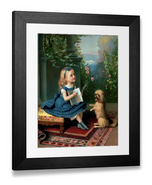 Framed Print : Reading Lesson Framed Print : Reading Lesson