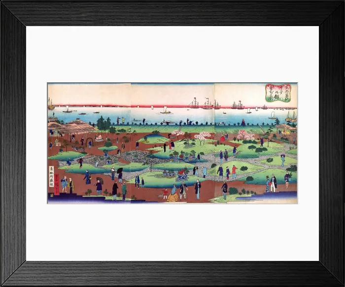 Framed Print : Front Garden of the Tsukiji Hotel in the Eastern Capital Framed Print : Front Garden of the Tsukiji Hotel in the Eastern Capital