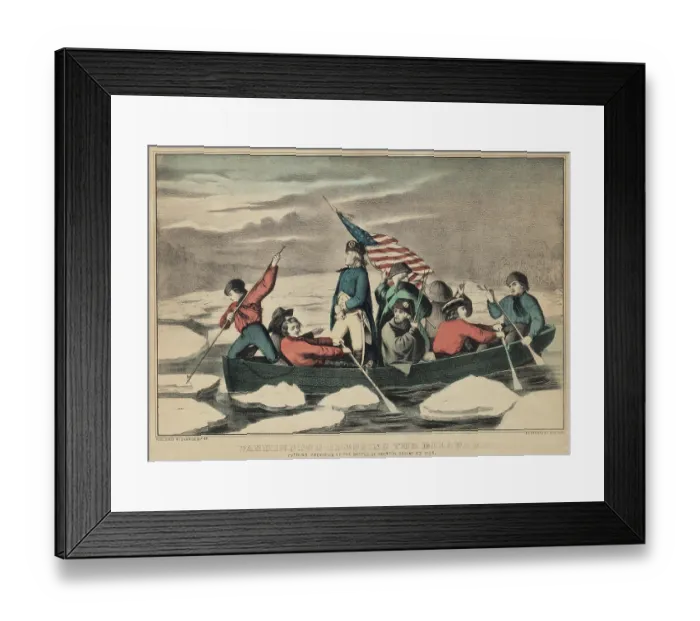 Framed Print : Washington Crossing the Delaware 1871 Framed Print : Washington Crossing the Delaware 1871