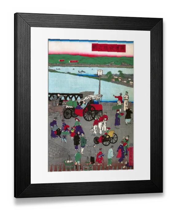 Framed Print : Steel Bridge in Yokohama Framed Print : Steel Bridge in Yokohama