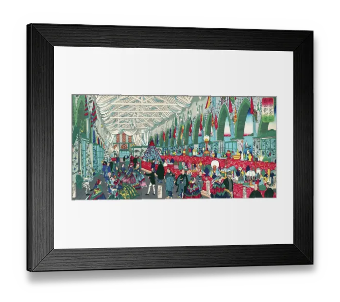 Framed Print : 'The Flourishing of an English Trading Firm in Yokohama' Framed Print : 'The Flourishing of an English Trading Firm in Yokohama'