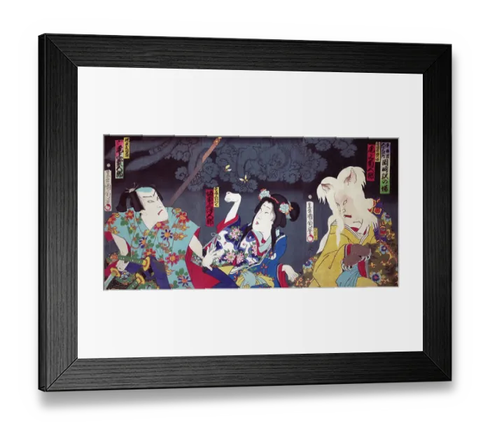 Framed Print : Actors ina Kabuki Play Framed Print : Actors ina Kabuki Play