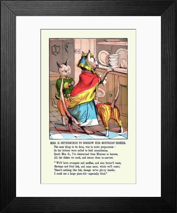 Framed Print : Mrs. G Determines to Borrow Framed Print : Mrs. G Determines to Borrow