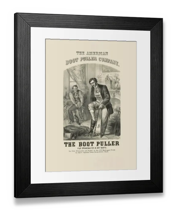 Framed Print : The Boot Puller Framed Print : The Boot Puller