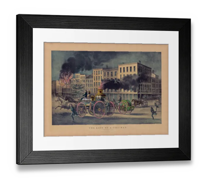 Framed Print : The life of a fireman: the metropolitan system Framed Print : The life of a fireman: the metropolitan system