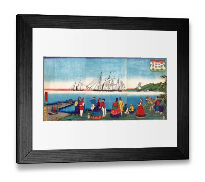 Framed Print : Port in France