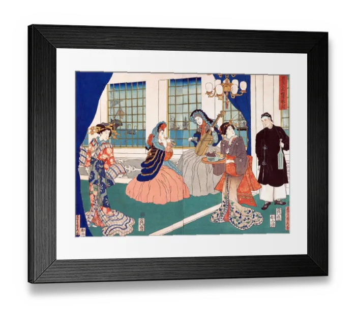 Framed Print : Drawing Room of a Foreign Business establishment Framed Print : Drawing Room of a Foreign Business establishment