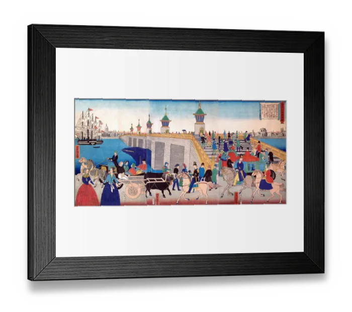Framed Print : Bridge in Old london Framed Print : Bridge in Old london