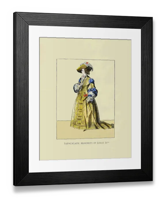 Framed Print : French Lady - Minority of Louis 14th Framed Print : French Lady - Minority of Louis 14th