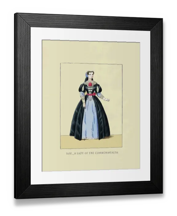 Framed Print : 1650 A Lady of the Commonwealth Framed Print : 1650 A Lady of the Commonwealth