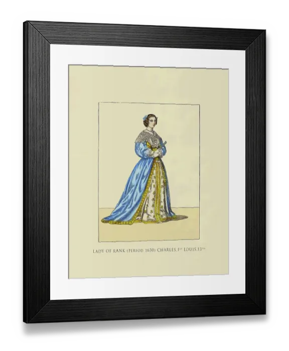 Framed Print : Lady of Rank (Period 1630) Framed Print : Lady of Rank (Period 1630)
