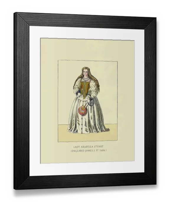Framed Print : Lady Arabella Stuart 1604 Framed Print : Lady Arabella Stuart 1604