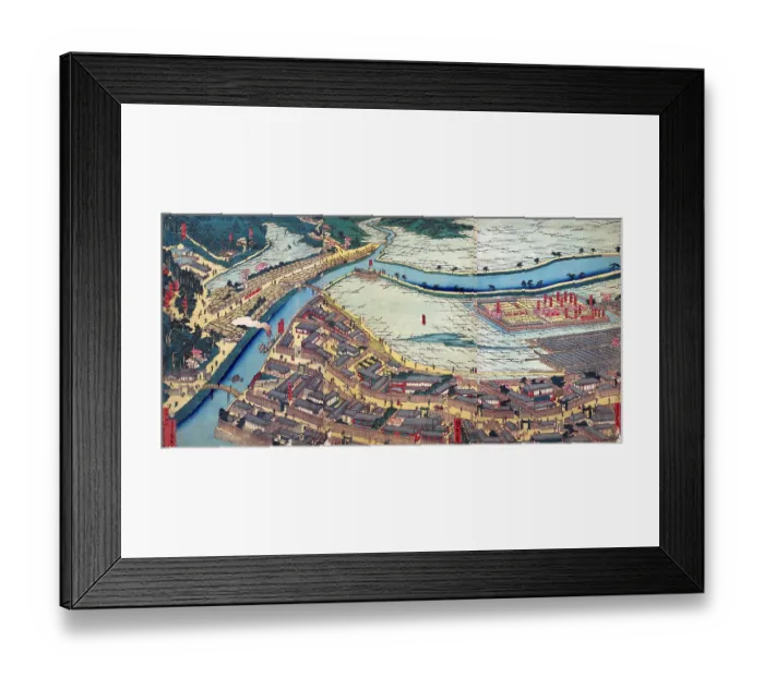 Framed Print : City Scape by Birds eye of Yokohama Framed Print : City Scape by Birds eye of Yokohama