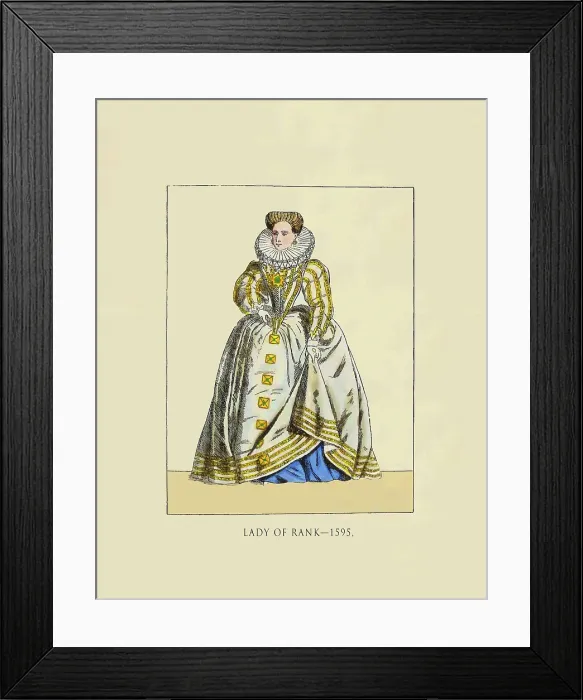Framed Print : Lady of Rank 1595 Framed Print : Lady of Rank 1595