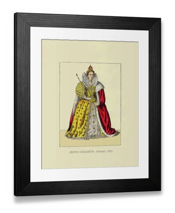 Framed Print : Queen Elizabeth (Period 1583) Framed Print : Queen Elizabeth (Period 1583)
