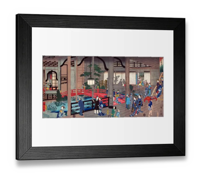 Framed Print : Interior of the Gankiro Tea House in Yokohama Framed Print : Interior of the Gankiro Tea House in Yokohama