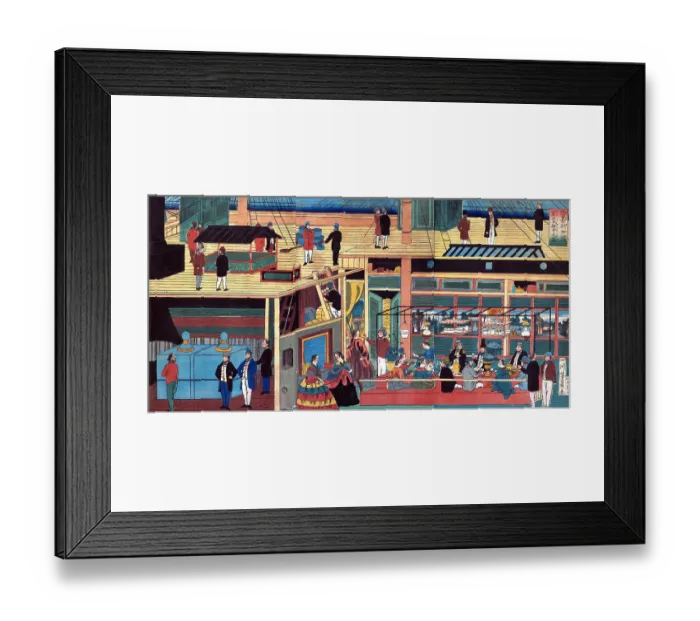 Framed Print : Inside an American Steamship Framed Print : Inside an American Steamship