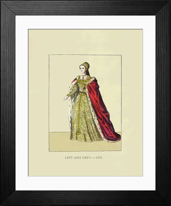 Framed Print : Lady Jane Grey 1553