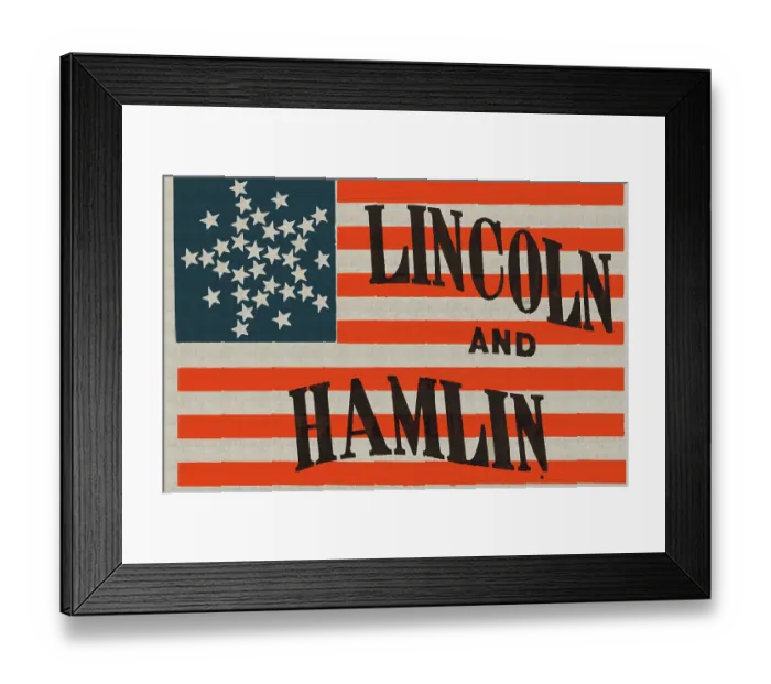 Framed Print : Lincoln and Hamlin Framed Print : Lincoln and Hamlin