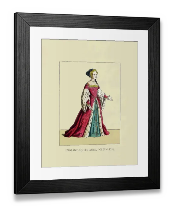 Framed Print : Queen Anna Boleyn 1536 Framed Print : Queen Anna Boleyn 1536