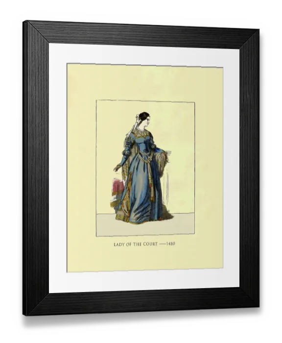 Framed Print : Lady of the Court 1480 Framed Print : Lady of the Court 1480