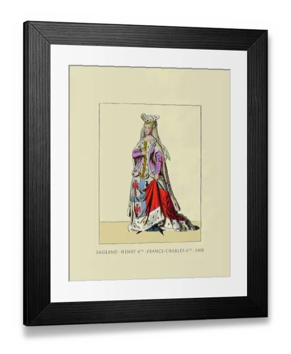 Framed Print : Henry 4th - Charles 6th - 1408