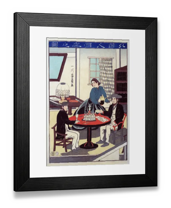 Framed Print : Namban wine party Framed Print : Namban wine party
