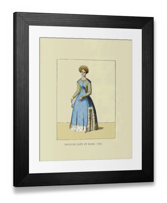 Framed Print : English Lady of Rank 1383 Framed Print : English Lady of Rank 1383