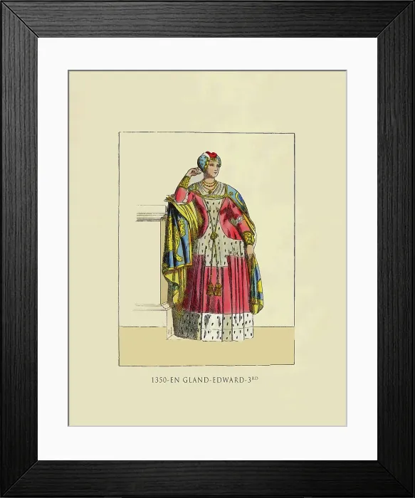Framed Print : 1350 England Edward 3rd
