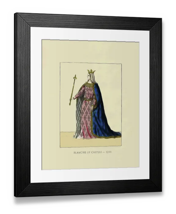 Framed Print : Blanche of Castile 1210 Framed Print : Blanche of Castile 1210