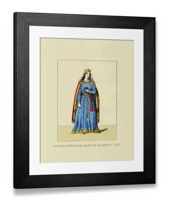 Framed Print : Berengaria Queen of Richard 1st 1195 Framed Print : Berengaria Queen of Richard 1st 1195