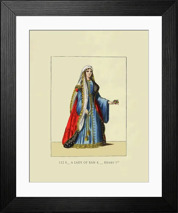 Framed Print : 1120 Lady of Rank - Henry 1st Framed Print : 1120 Lady of Rank - Henry 1st