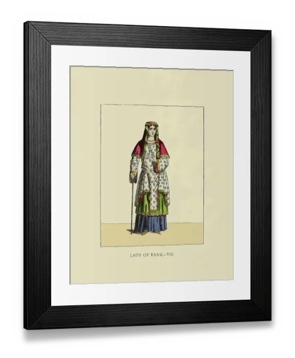 Framed Print : Lady of Rank 950