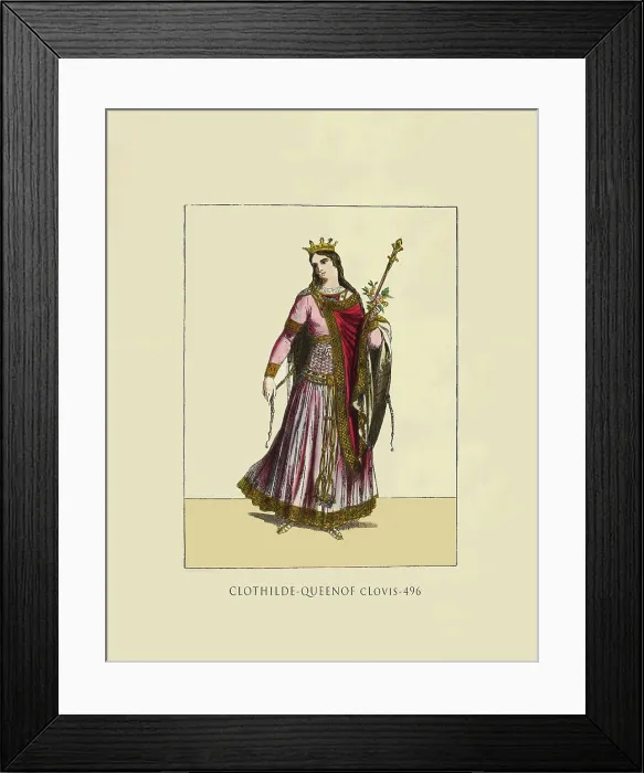 Framed Print : Clothilde Queenof Clovis 496