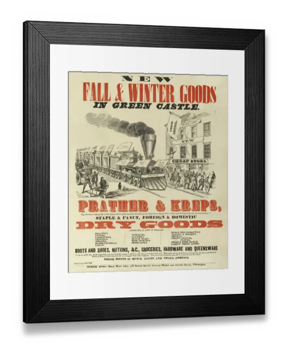 Framed Print : Fall & Winter Goods Framed Print : Fall & Winter Goods