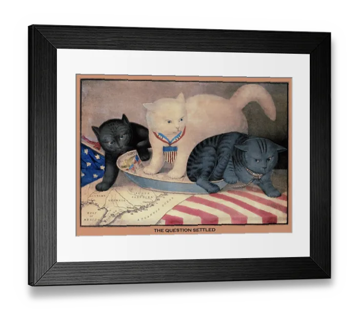 Framed Print : The question settled Framed Print : The question settled