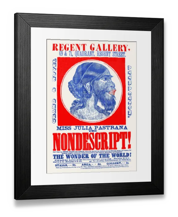 Framed Print : Julia Pastrana, 'The Nondescript