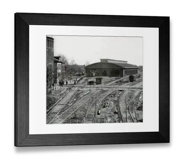 Framed Print : The Brick Deposit Framed Print : The Brick Deposit