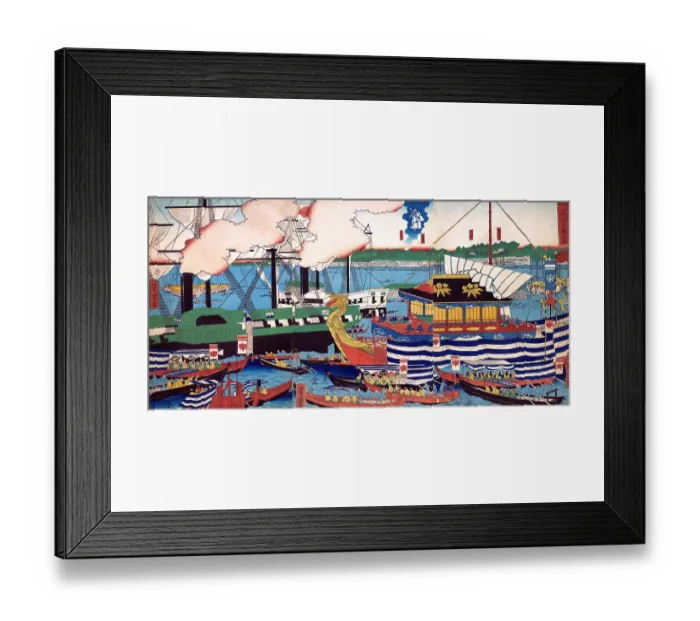 Framed Print : View of Japan's Eastern Capital, Shibaura