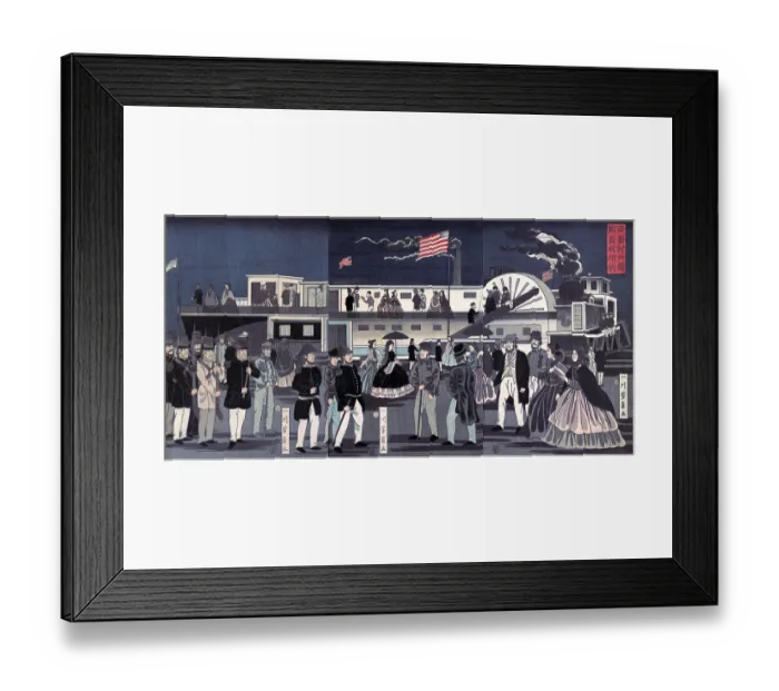 Framed Print : American Steamship transport