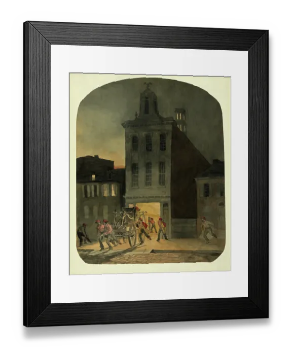 Framed Print : Weccacoe Engine Company Framed Print : Weccacoe Engine Company