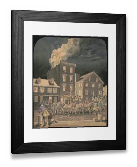 Framed Print : Fire in Philadelphia Framed Print : Fire in Philadelphia