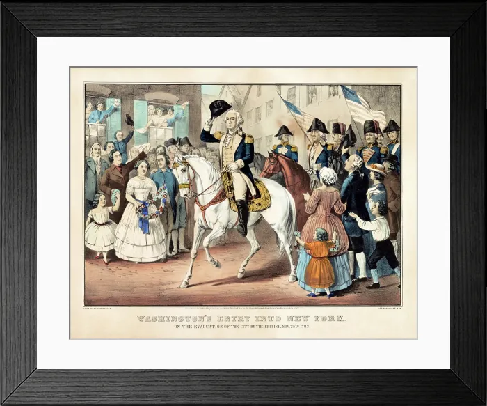 Framed Print : Washington's entry into New York Framed Print : Washington's entry into New York