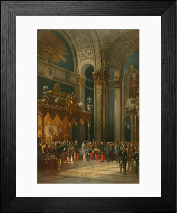 Framed Print : Prayer during the Coronation of Alexander II