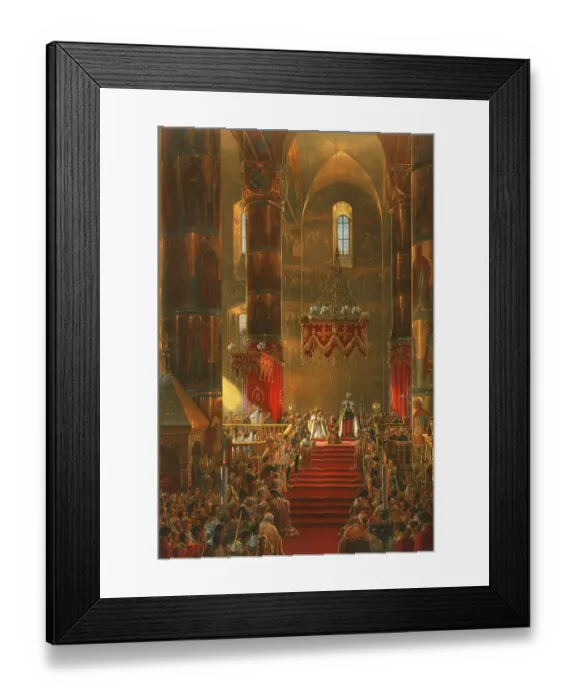 Framed Print : Homage of the Cossacks at the Coronation of Alexander II Framed Print : Homage of the Cossacks at the Coronation of Alexander II
