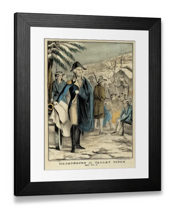 Framed Print : Washington at Valley Forge Framed Print : Washington at Valley Forge