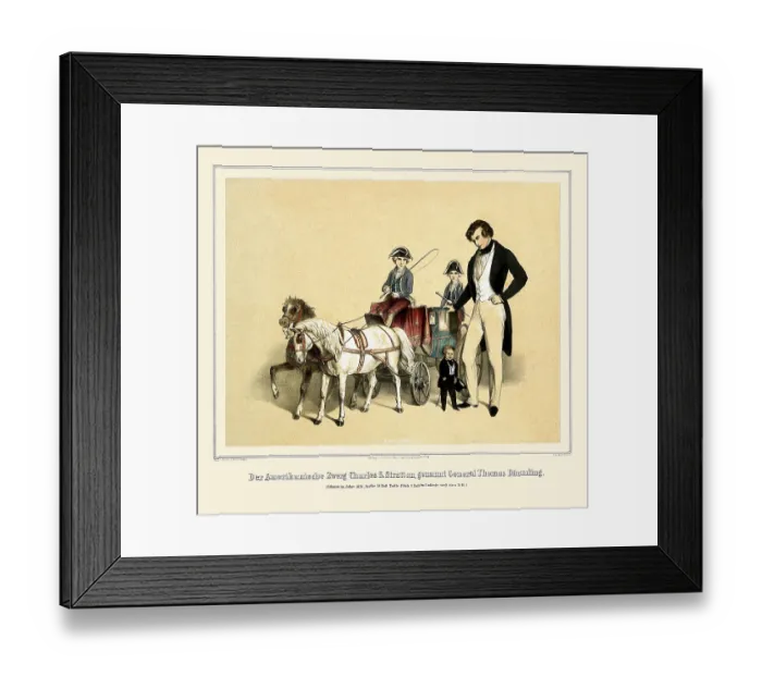 Framed Print : Der Amerikanische Zwerg Charles S. Stratton Framed Print : Der Amerikanische Zwerg Charles S. Stratton