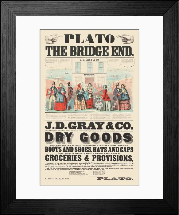 Framed Print : Plato at Bridge End Framed Print : Plato at Bridge End
