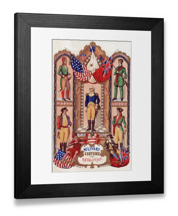Framed Print : Military Costume of the Revolution Framed Print : Military Costume of the Revolution
