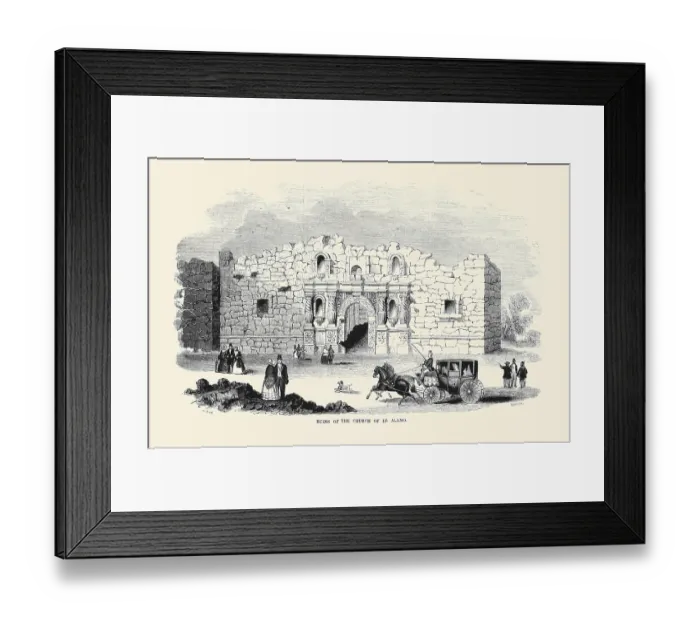 Framed Print : Ruins of the Church of El Alamo Framed Print : Ruins of the Church of El Alamo